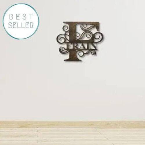 Monogram Single Layer - Premium Home Accent Décor from Forged ARTolley - Just $39.99! Shop now at Forged ARTolley