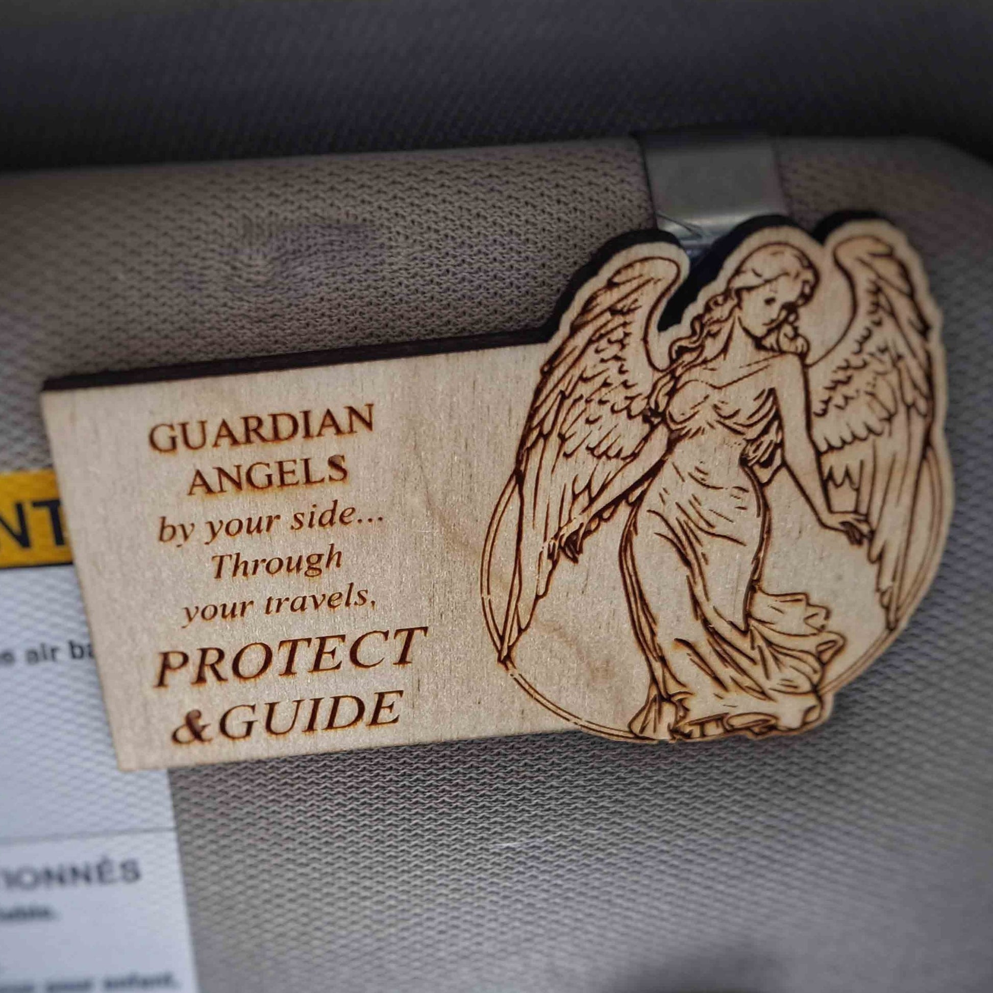 Guardian Angel visor clip for safe travels