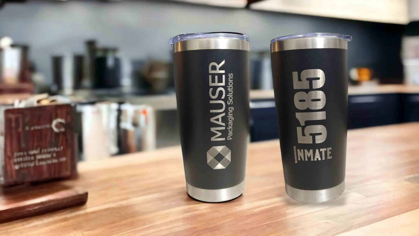 Personalized Impression 20oz Stainless Steel Tumbler with custom engraving