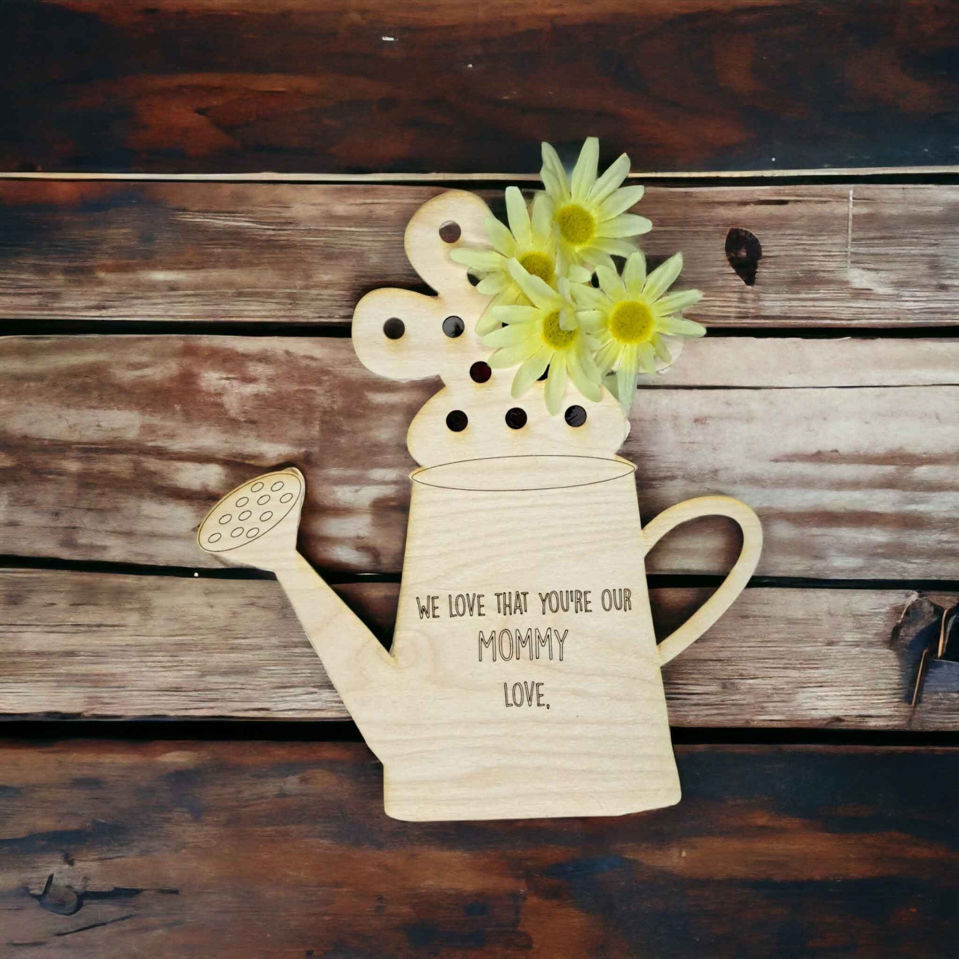 Hand-Picked Flower Holder for Kids - Watering Can Version